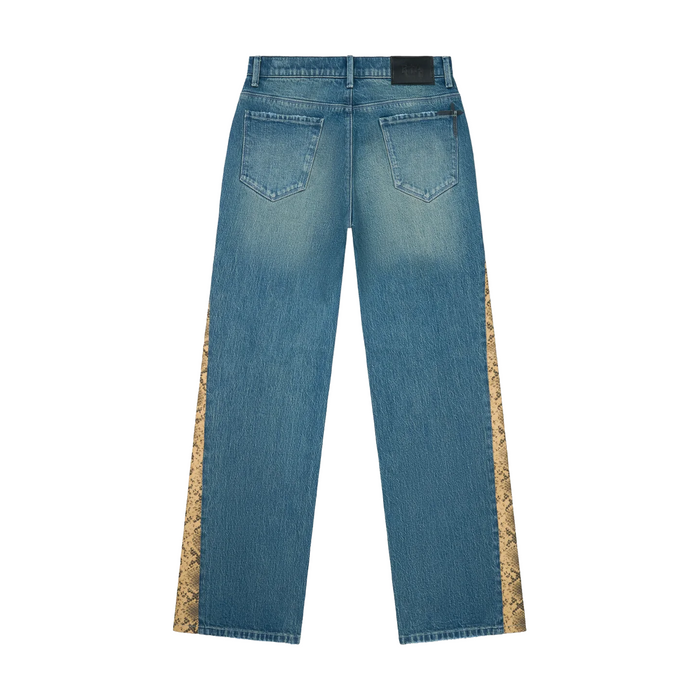 RTA Snake Flare Denim Jeans