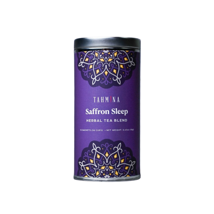 Saffron Sleep Caffeine Free Herbal Tea Blend (Sachets)