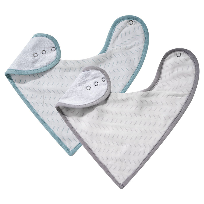 Sage & Gray Dash Bib Set
