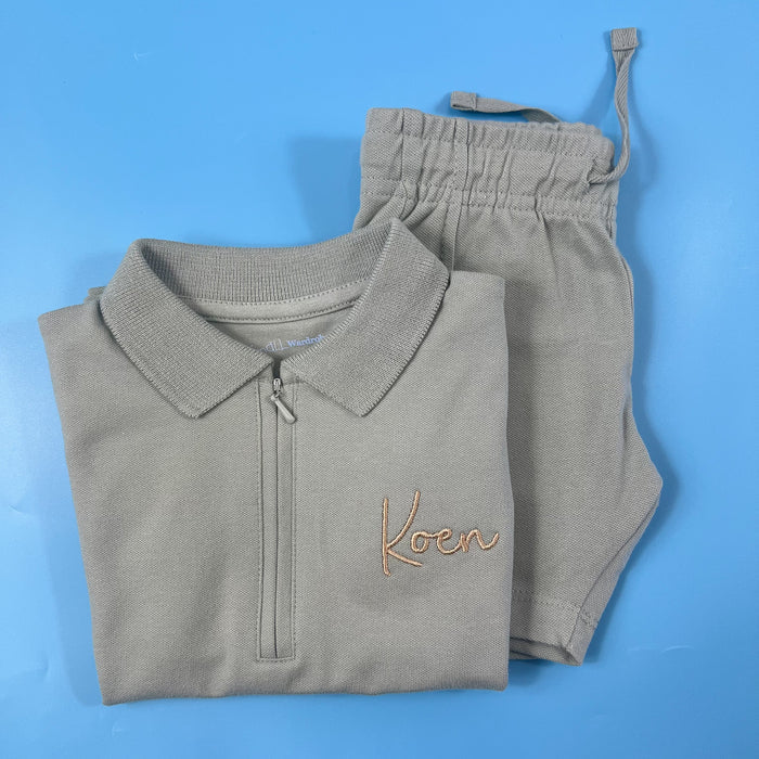 Sage Polo Short Set