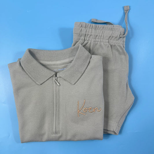 Sage Polo Short Set