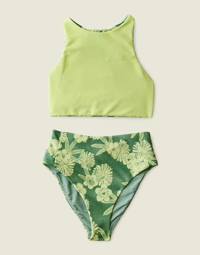 Sanitas Compression Reversible Top: Tide/Limeade - FINAL SALE