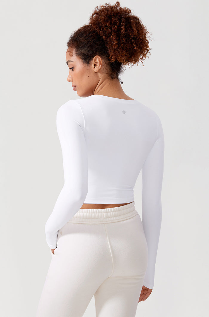Scoop Neck Cropped Top