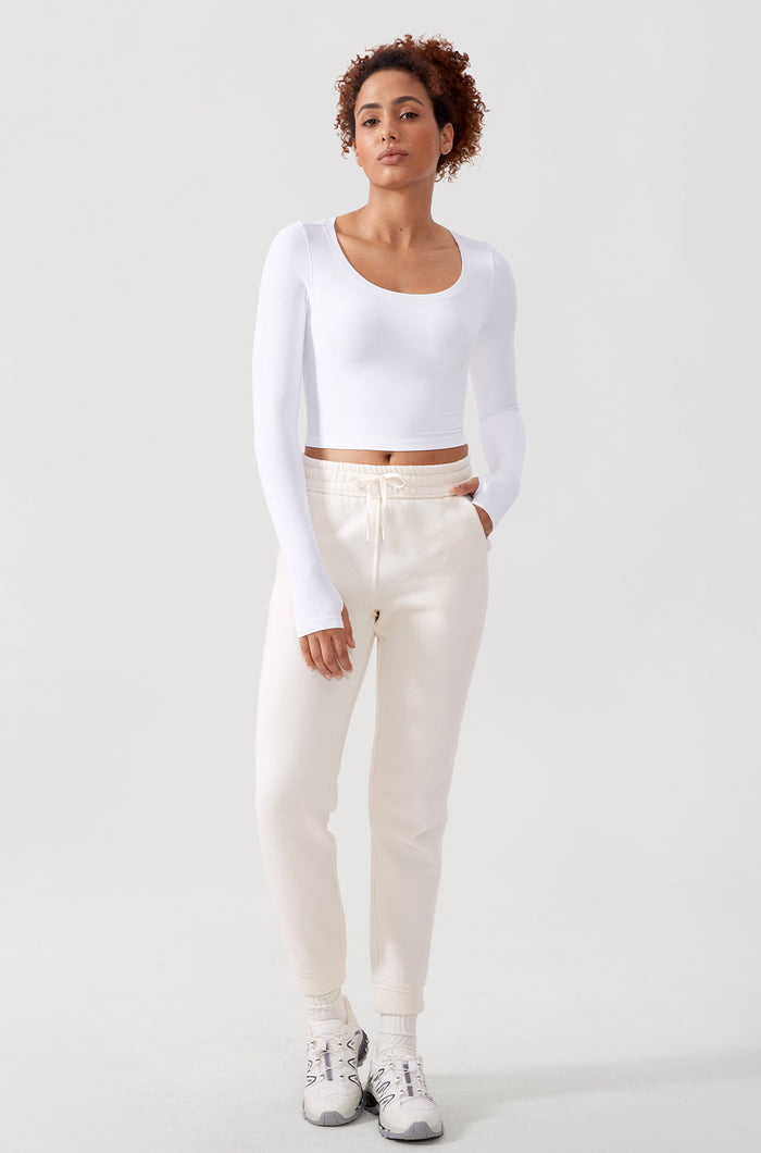 Scoop Neck Cropped Top