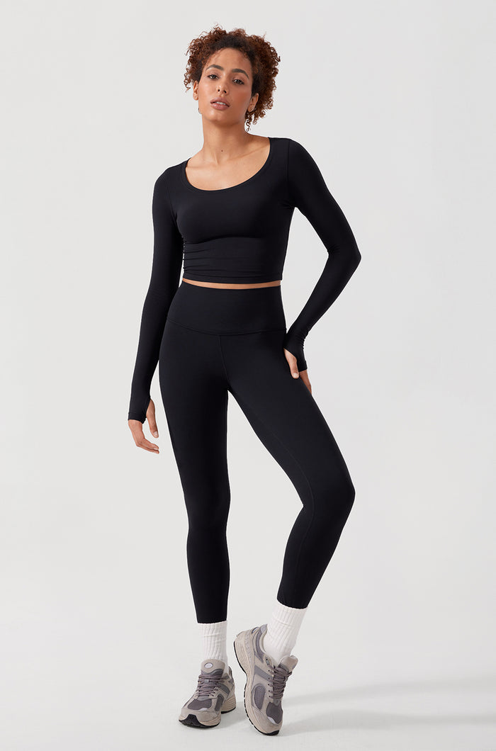 Scoop Neck Cropped Top