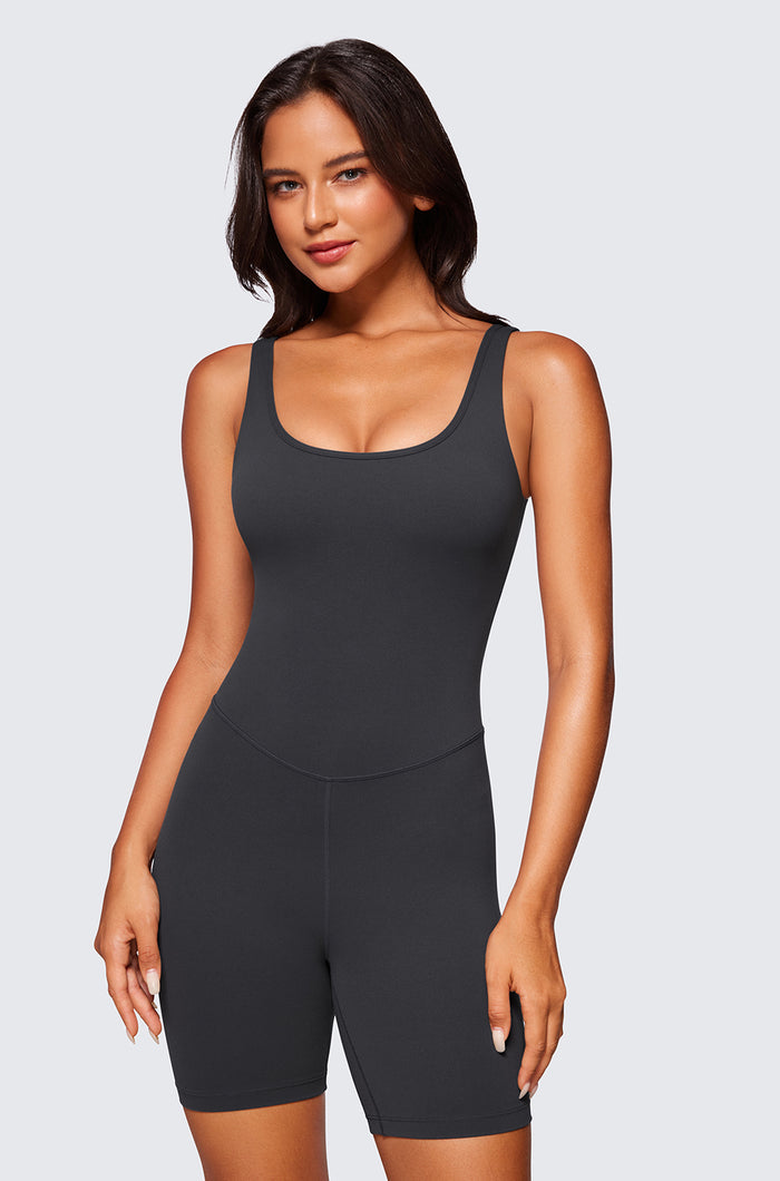 Scoop Neck Rompers 6''