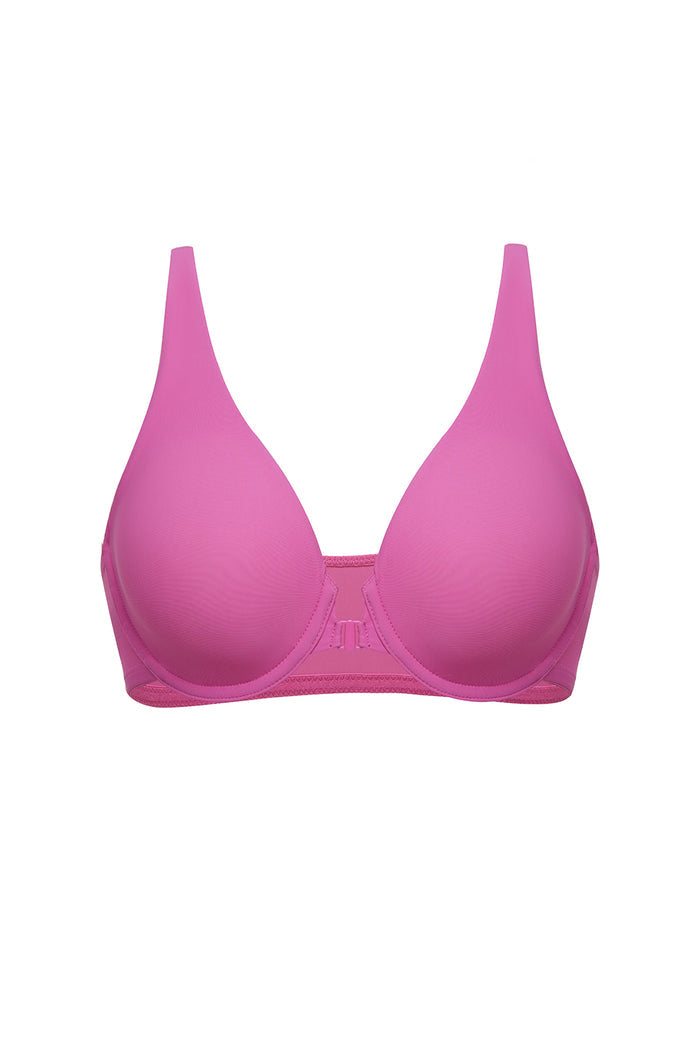 Women's Seamless U-back Front Closure Bra Powder Release