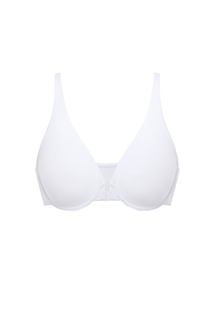 Women's Seamless U-back Front Closure Bra White