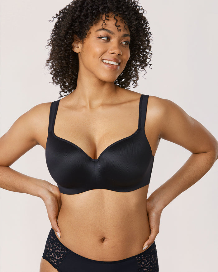 Women's Seamless Underwire Bra Black