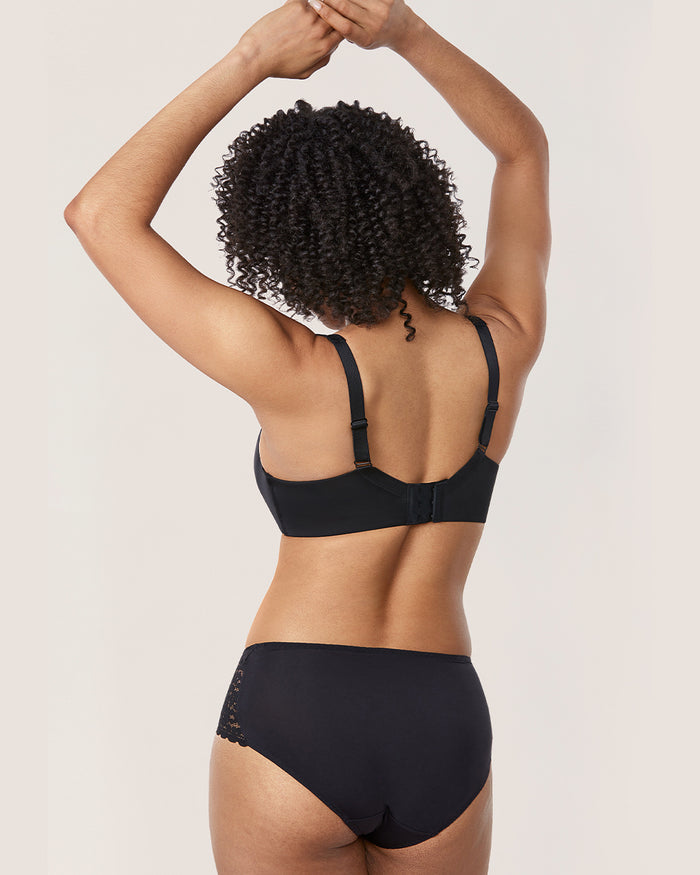 Women's Seamless Underwire Bra Black