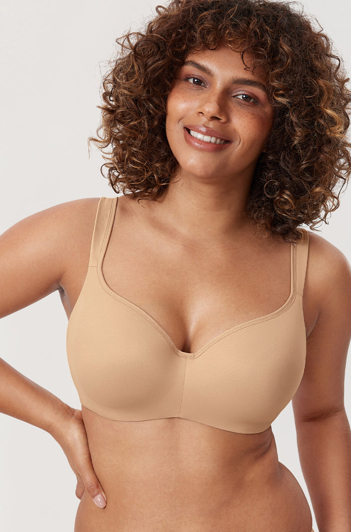 Women's Seamless Underwire Bra Warm Beige
