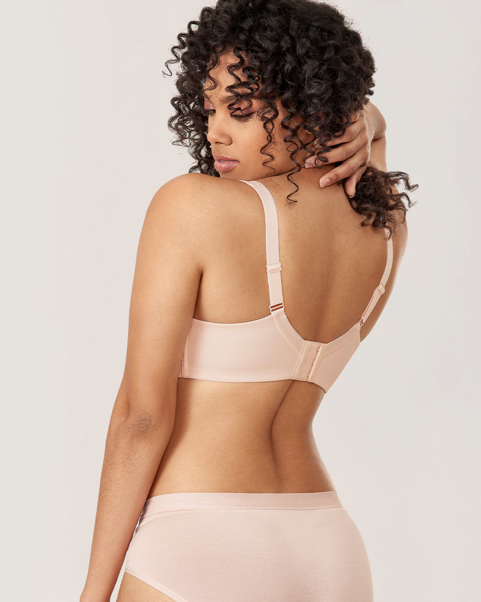 Women's Seamless Underwire Bra Apricot Pink