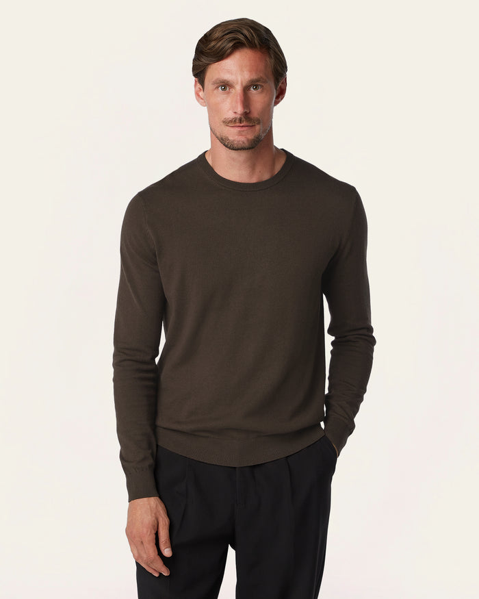 Seawool Crewneck Dark Brown