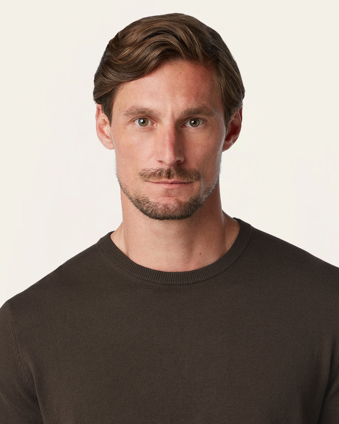 Seawool Crewneck Dark Brown