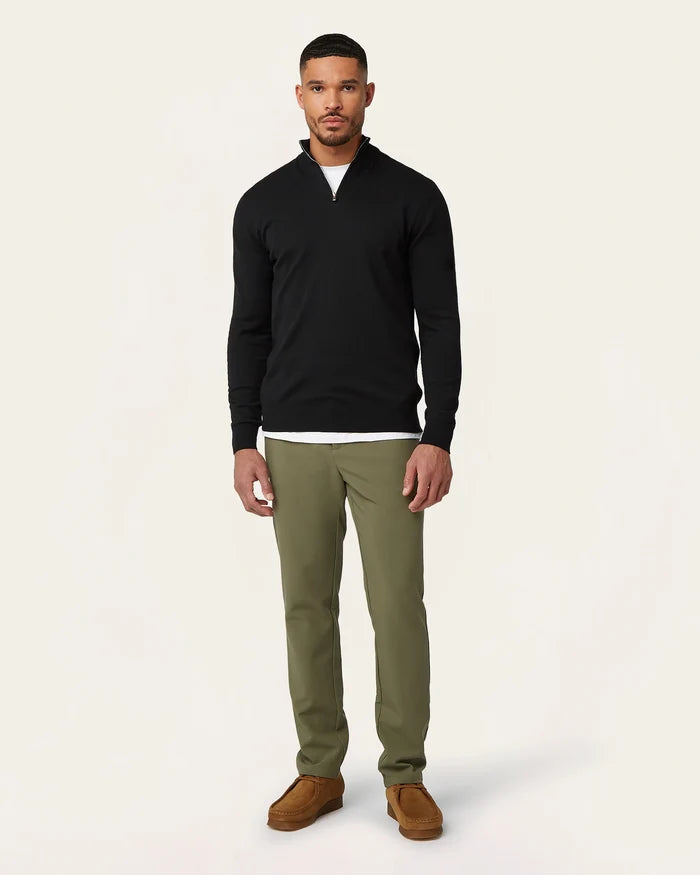 Seawool Half Zip Black