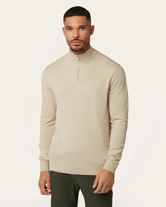 Seawool Half Zip Sand