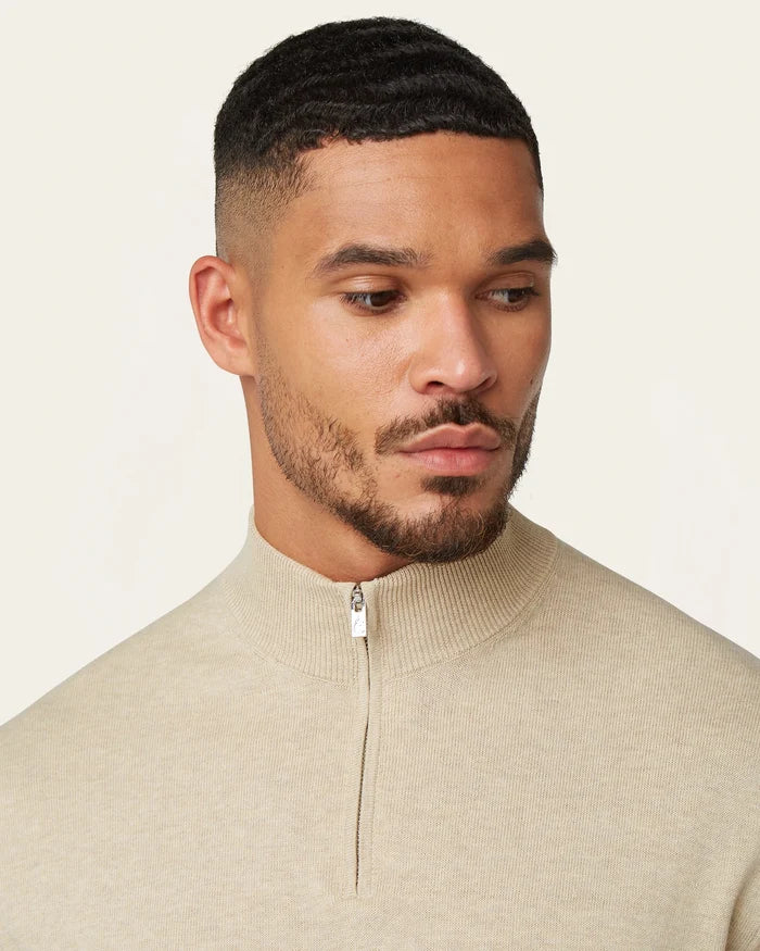 Seawool Half Zip Sand