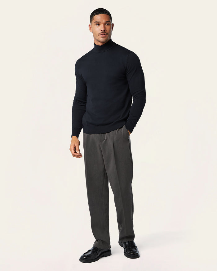 Seawool Mockneck Navy