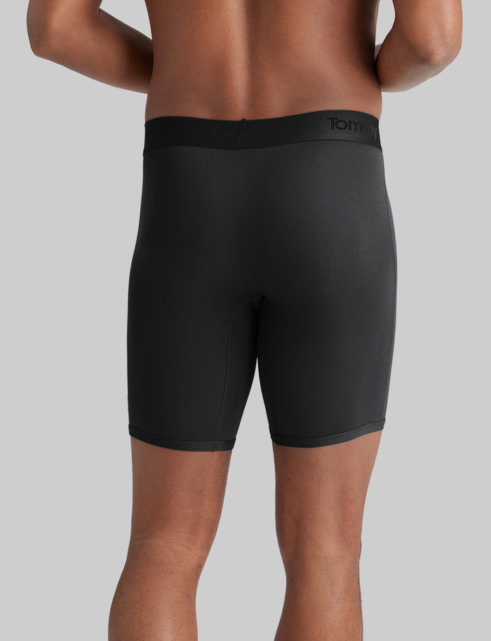 Second Skin Boxer Brief 8" (6-Pack)::Dress Blues/Turbulence Grey/Black