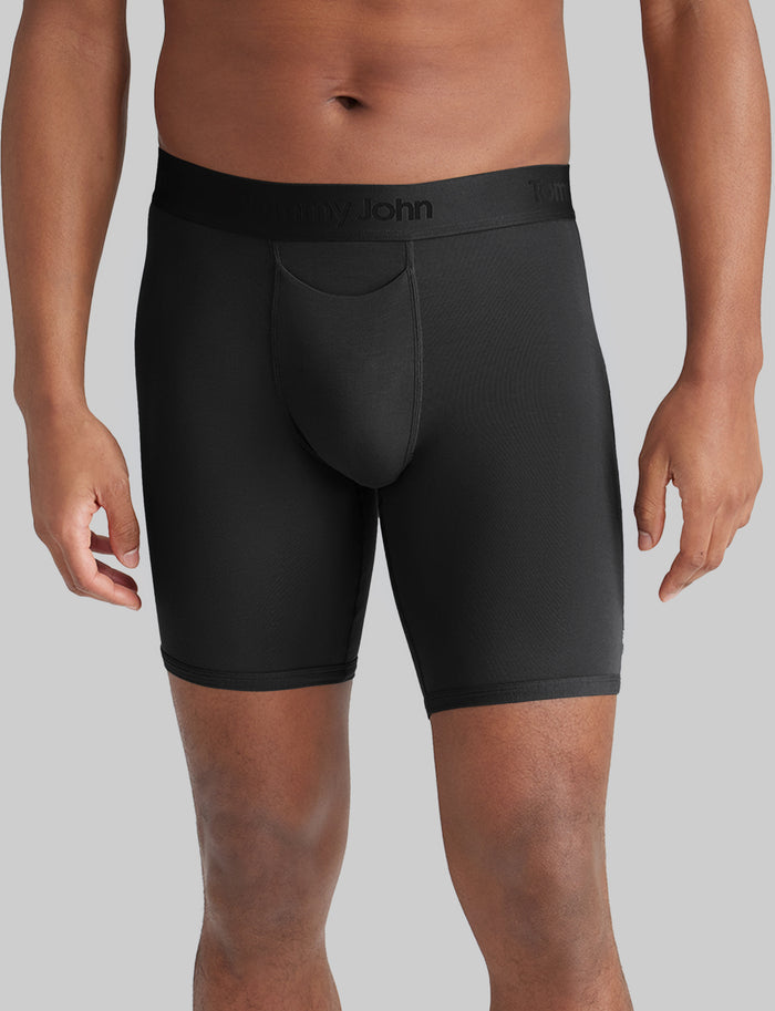 Second Skin Boxer Brief 8"::Black