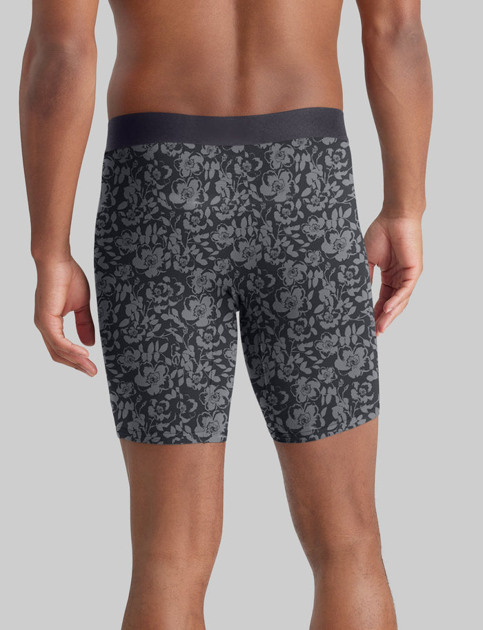 Second Skin Boxer Brief 8"::Grey Etched Bud