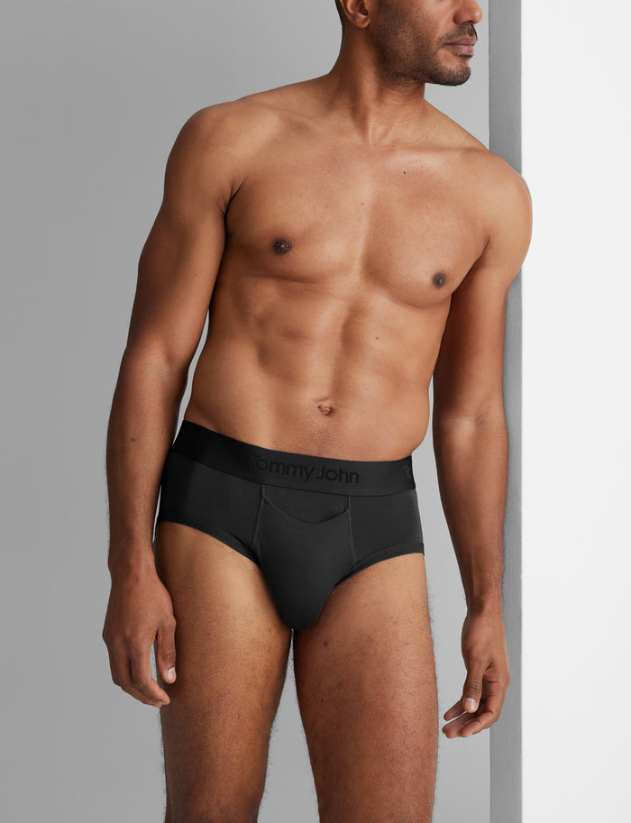 Second Skin Brief (3-Pack)::Black/Dress Blues/Turbulence