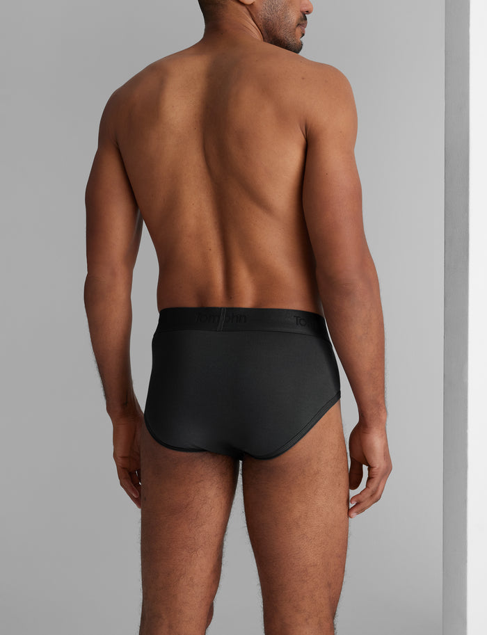 Second Skin Brief (3-Pack)::Black/Dress Blues/Turbulence