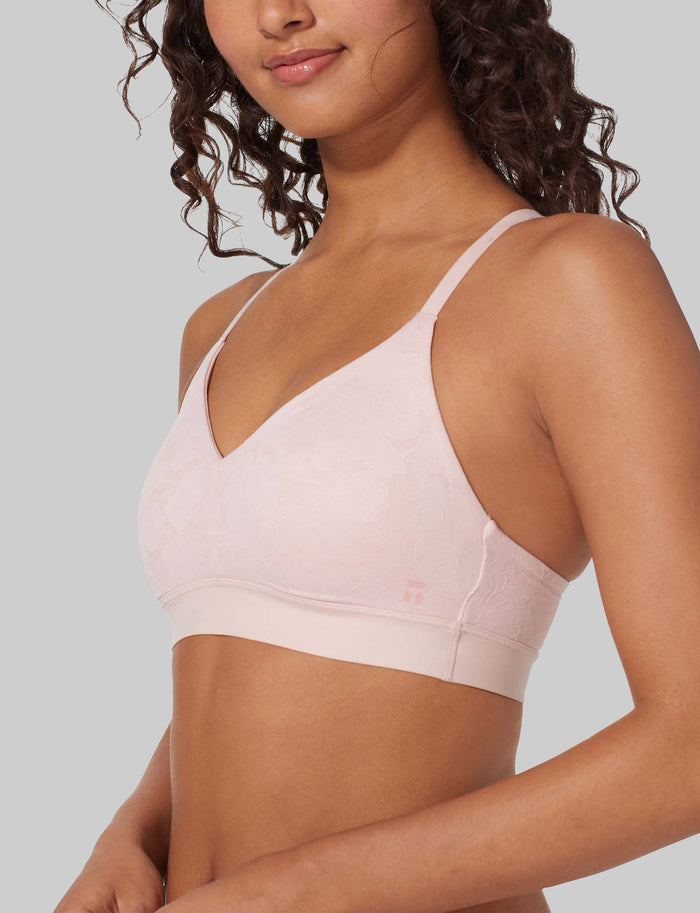 Second Skin Comfort Lace Bralette::Peachskin Lace