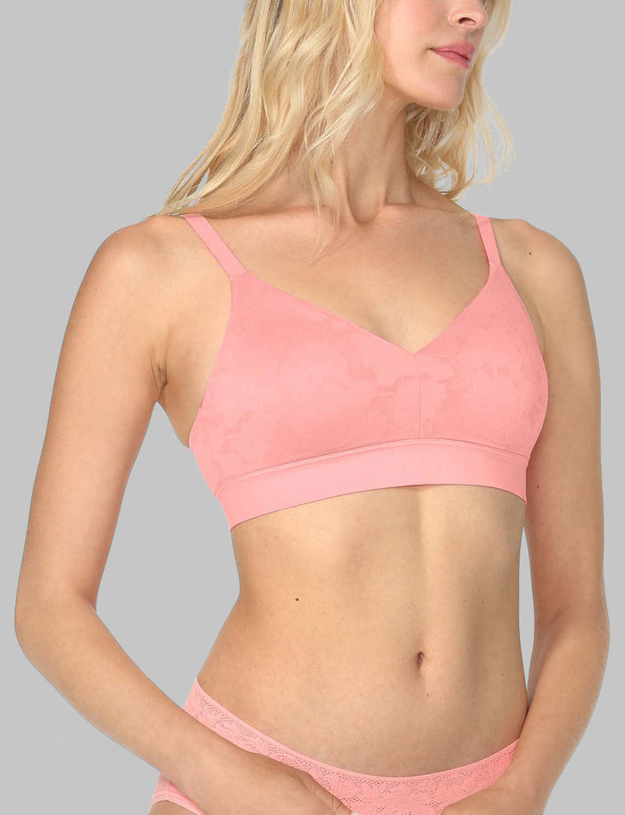 Flamingo Pink Lace / XS (A-C)