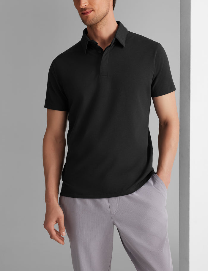 Second Skin Comfort Polo (3-Pack)::Black/Dress Blues/Grey