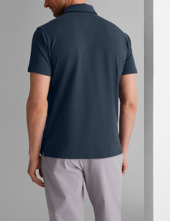 Second Skin Comfort Polo (3-Pack)::Black/Dress Blues/Grey