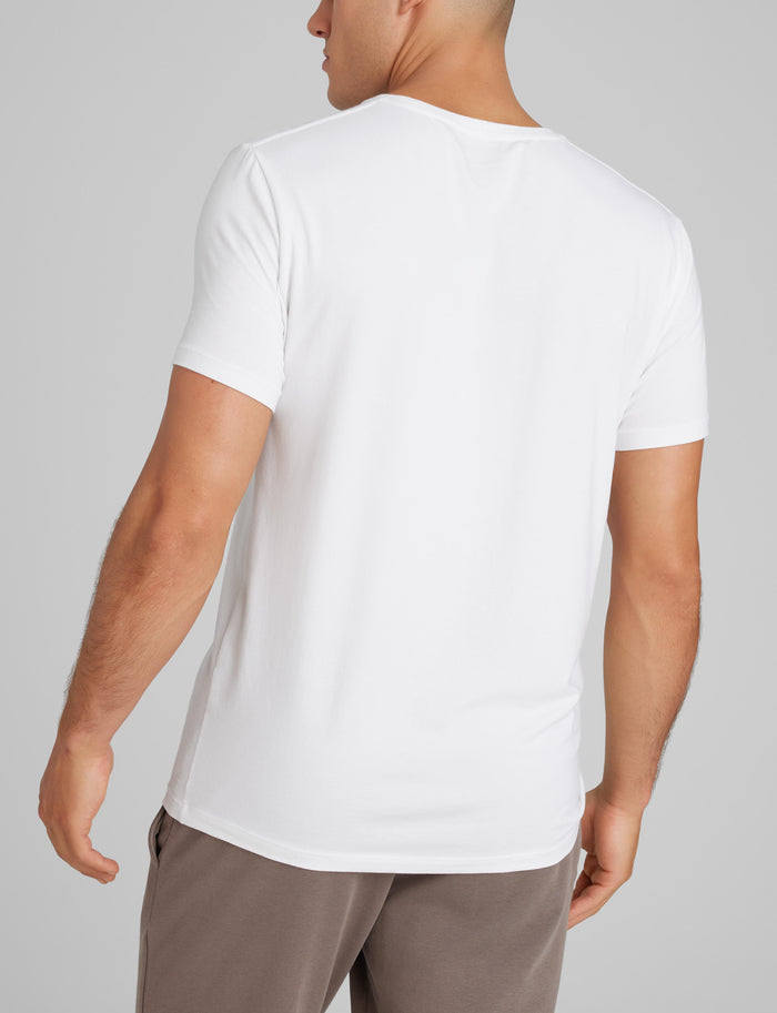 Second Skin Crew Neck Tee::White