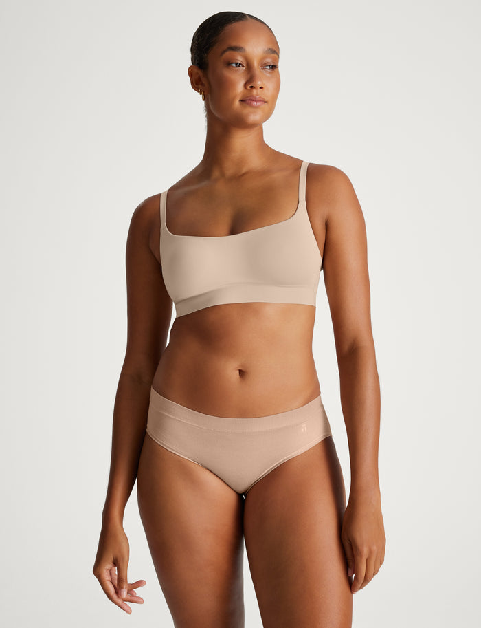 Second Skin Scoop Bralette::Shifting Sand