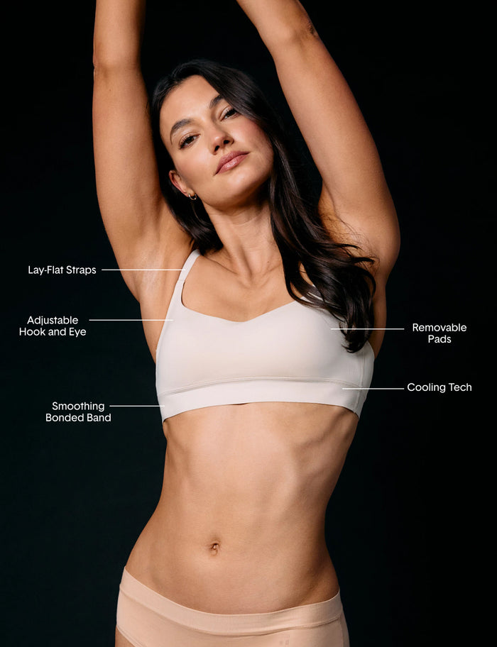 Second Skin Scoop Bralette::Shifting Sand