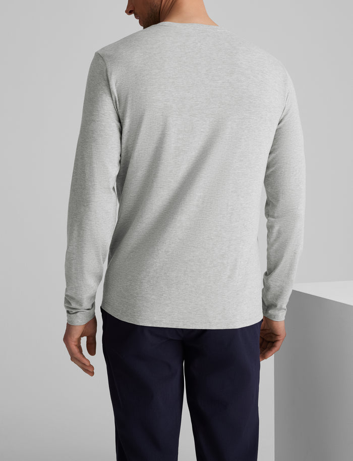 Second Skin Long Sleeve Tee::Heather Grey