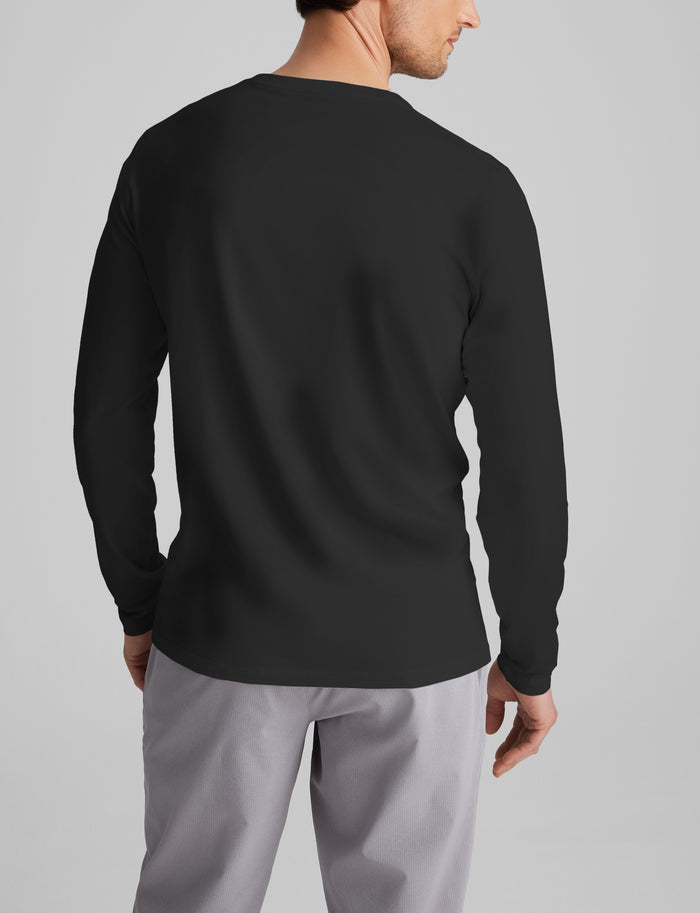 Second Skin Long Sleeve Tee::Black