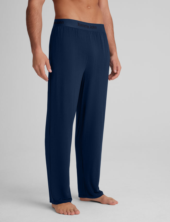Second Skin Luxe Rib Sleep Pant::Dress Blues Luxe