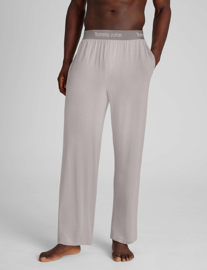 Second Skin Luxe Rib Sleep Pant::Ash Luxe