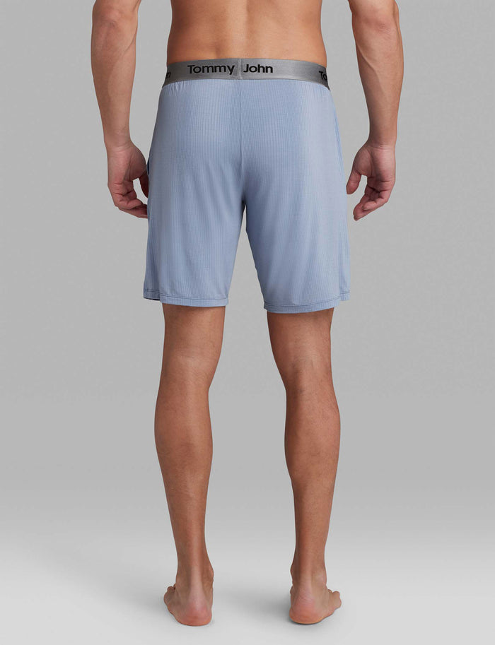 Second Skin Luxe Rib Sleep Short::Country Blue Luxe Rib