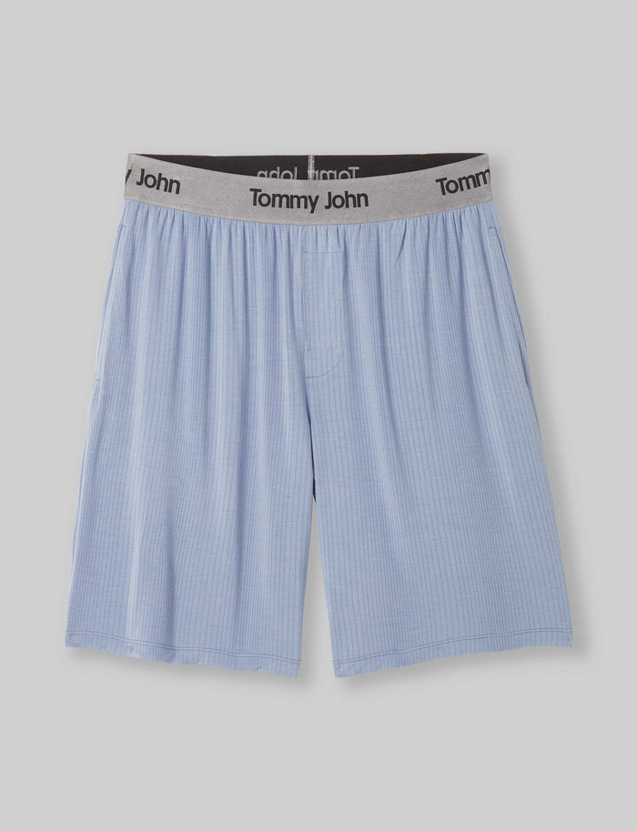 Second Skin Luxe Rib Sleep Short::Country Blue Luxe Rib::Swatch