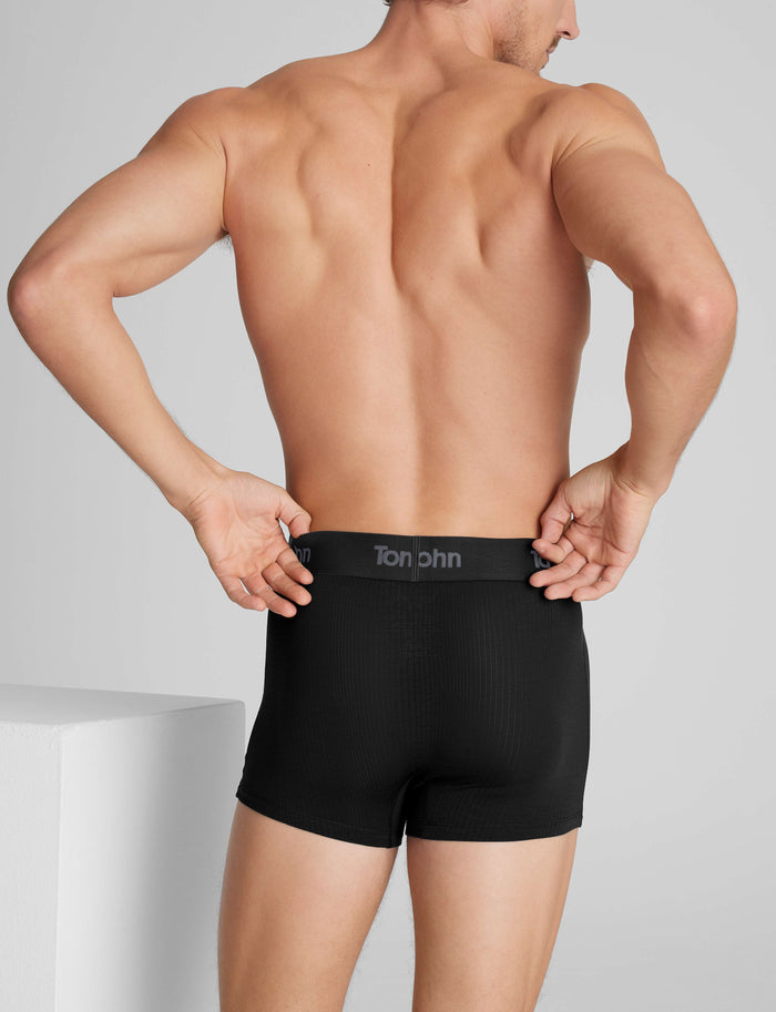 Second Skin Luxe Rib Square Cut 2"::Black Luxe