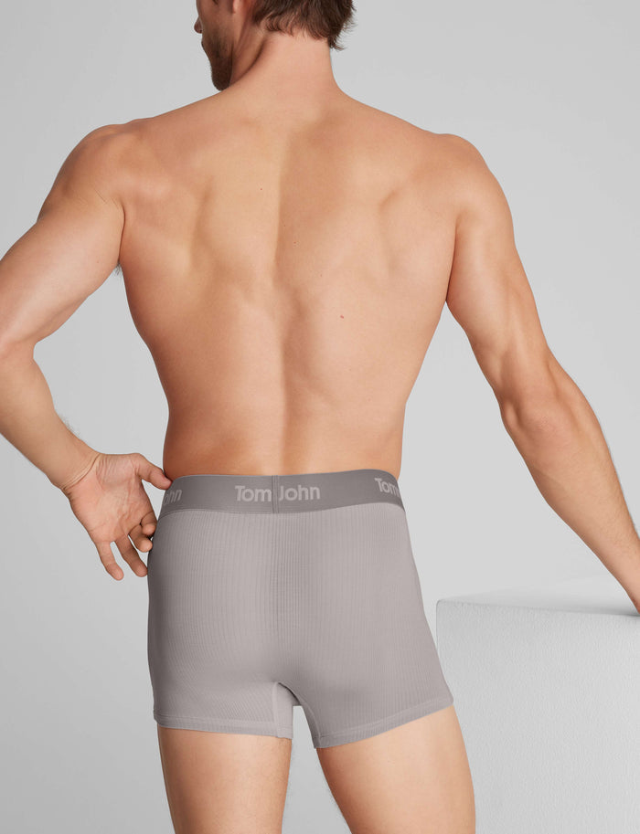 Second Skin Luxe Rib Square Cut 2"::Ash Luxe