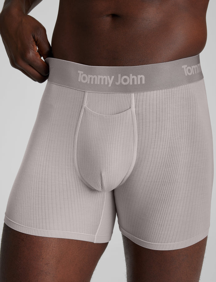 Second Skin Luxe Rib Trunk 4"::Ash Luxe