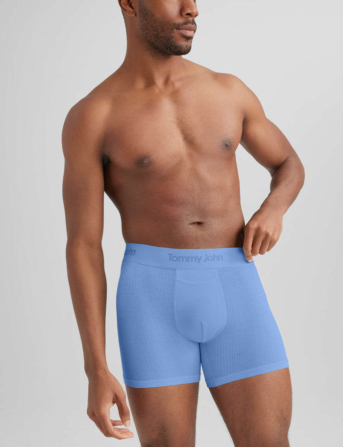 Second Skin Luxe Rib Trunk 4"::Vista Blue Luxe