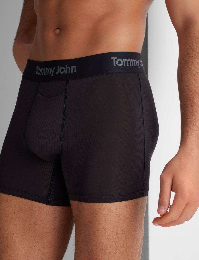 Second Skin Luxe Rib Trunk 4"::Black Luxe