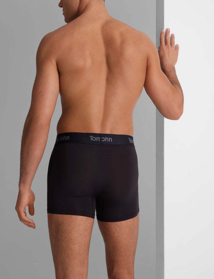 Second Skin Luxe Rib Trunk 4"::Black Luxe