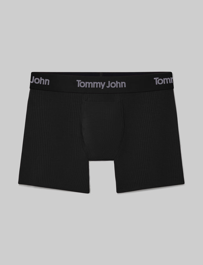 Second Skin Luxe Rib Trunk 4"::Black Luxe::Swatch