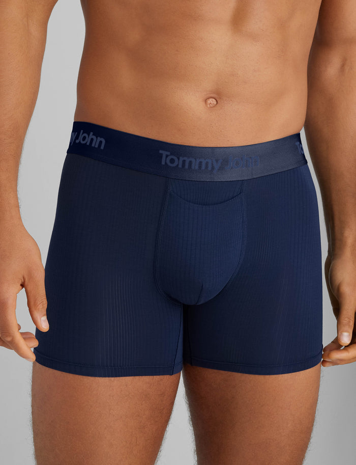 Second Skin Luxe Rib Trunk 4"::Dress Blues Luxe