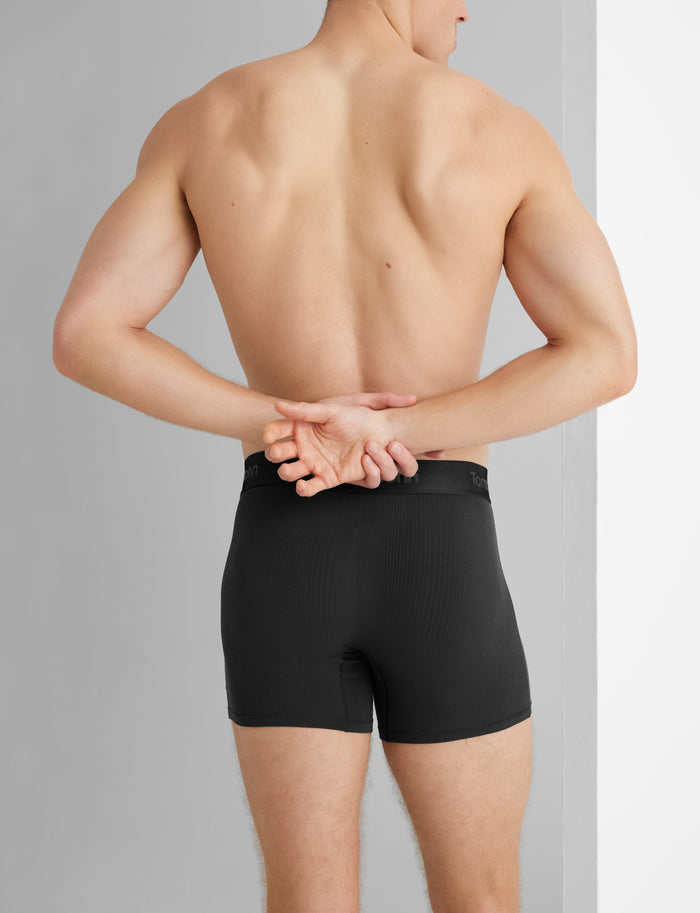 Second Skin Luxe Rib Trunk 4"::Black Luxe