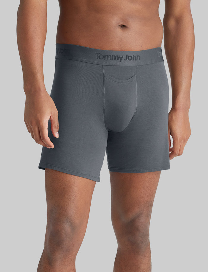 Second Skin Relaxed Fit Boxer 6" (3-Pack)::Dress Blues/Turbulence/Black